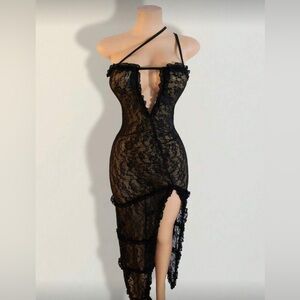 Fashion Nova Black Lace Dress